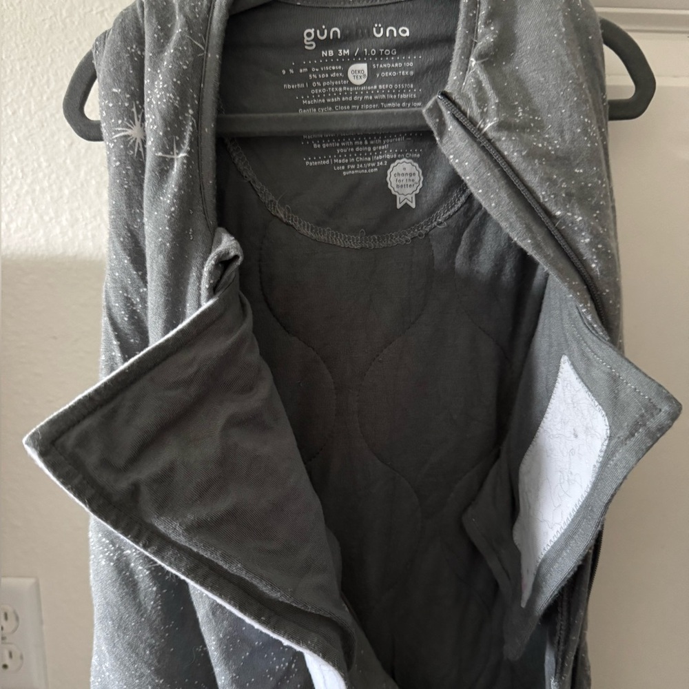 Gunamuna Transitional Swaddle Sleep Sack 1.0 TOG - Picture 3 of 4